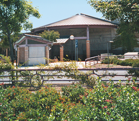 Photo of the landscape architecture Haygood & Associates designed for the BART Castro Valley Station Project, Castro Valley, CA