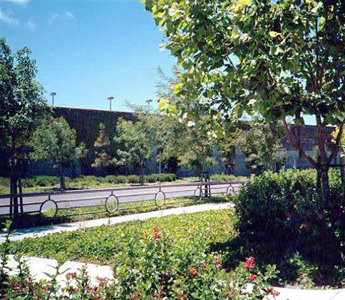Photo of the landscape architecture Haygood & Associates designed for the BART Castro Valley Station Project, Castro Valley, CA